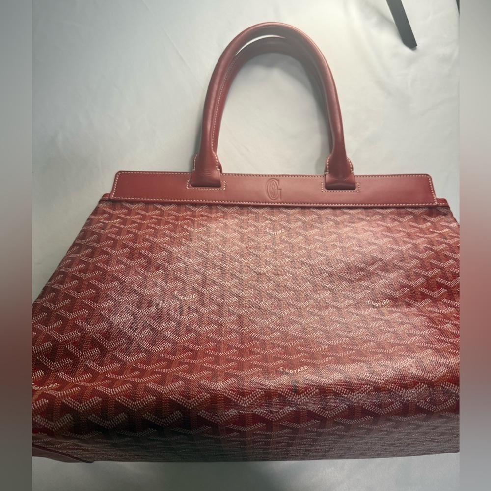 Goyard Authentic Red Patterned Large painted lady